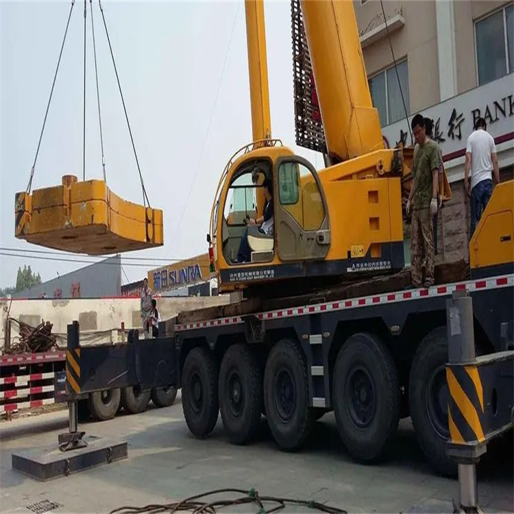 博野县当地吊车出租|机器吊装|75吨|工厂搬迁服务